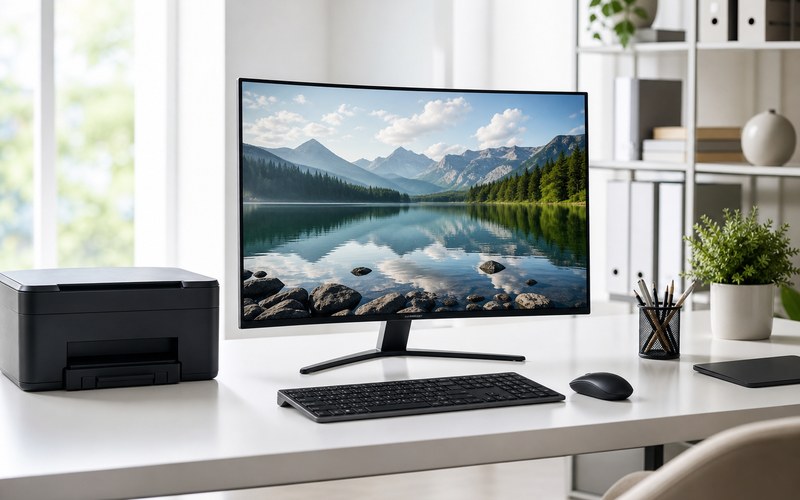 Periféricos: teclado, mouse, monitor e impresora